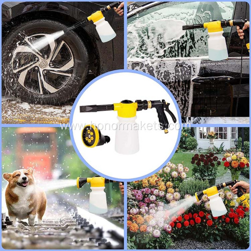 27 Pcs Car Wash Kit with Foam Gun Sprayer foam cleaning washing cleaning kit for car equipment Adjustable Nozzle Drill Brush Set